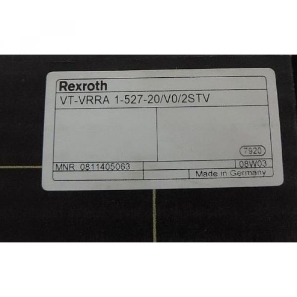 NIB BOSCH REXROTH VT-VRRA 1-527-20/V0/2STV DRIVE CARD MNR: 0811405063 #3 image