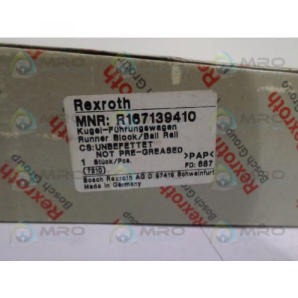 REXROTH R167139410 BALL CARRIAGE RUNNER BLOCK *NEW IN BOX* #1 image