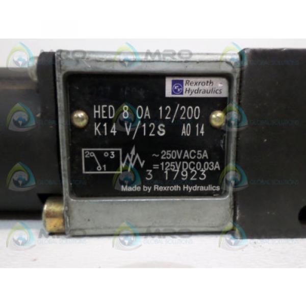 REXROTH HED 8 0A 12/200 PRESSURE SWITCH (AS PICTURED)*USED* #4 image