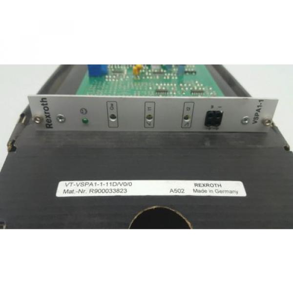 REXROTH BOSCH AMPLIFIER VT-VSPA1-1-11D/V0/0 R900033823 A502 #2 image