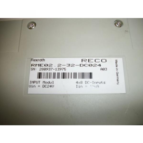 Rexroth Bosch RME02.2-32-DC024 24 Point Input Module (PLC2312) #2 image